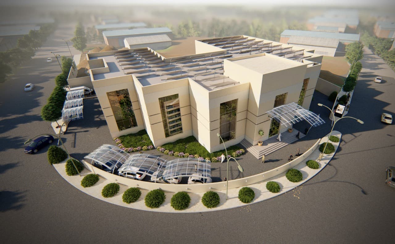 Rendering of the Empire Pharmaceutical & Cosmetics future factory expansion in Amman, Jordan